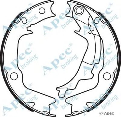 APEC BRAKING shu764 -  Комплект тормозных колодок